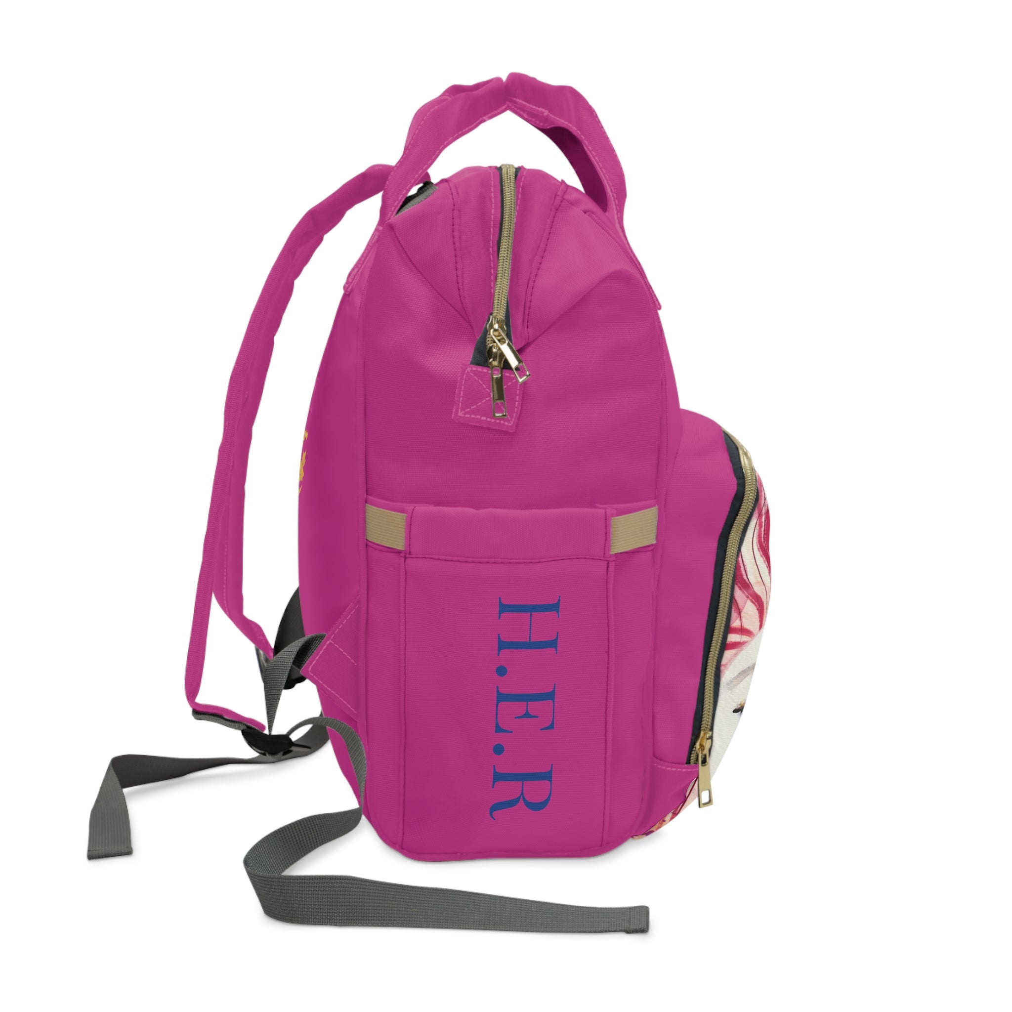 &quot;H.E.R&quot; (Heroism/Eagerness/Relevant)- Multifunctional Diaper Backpack W/ Kngdom Logo