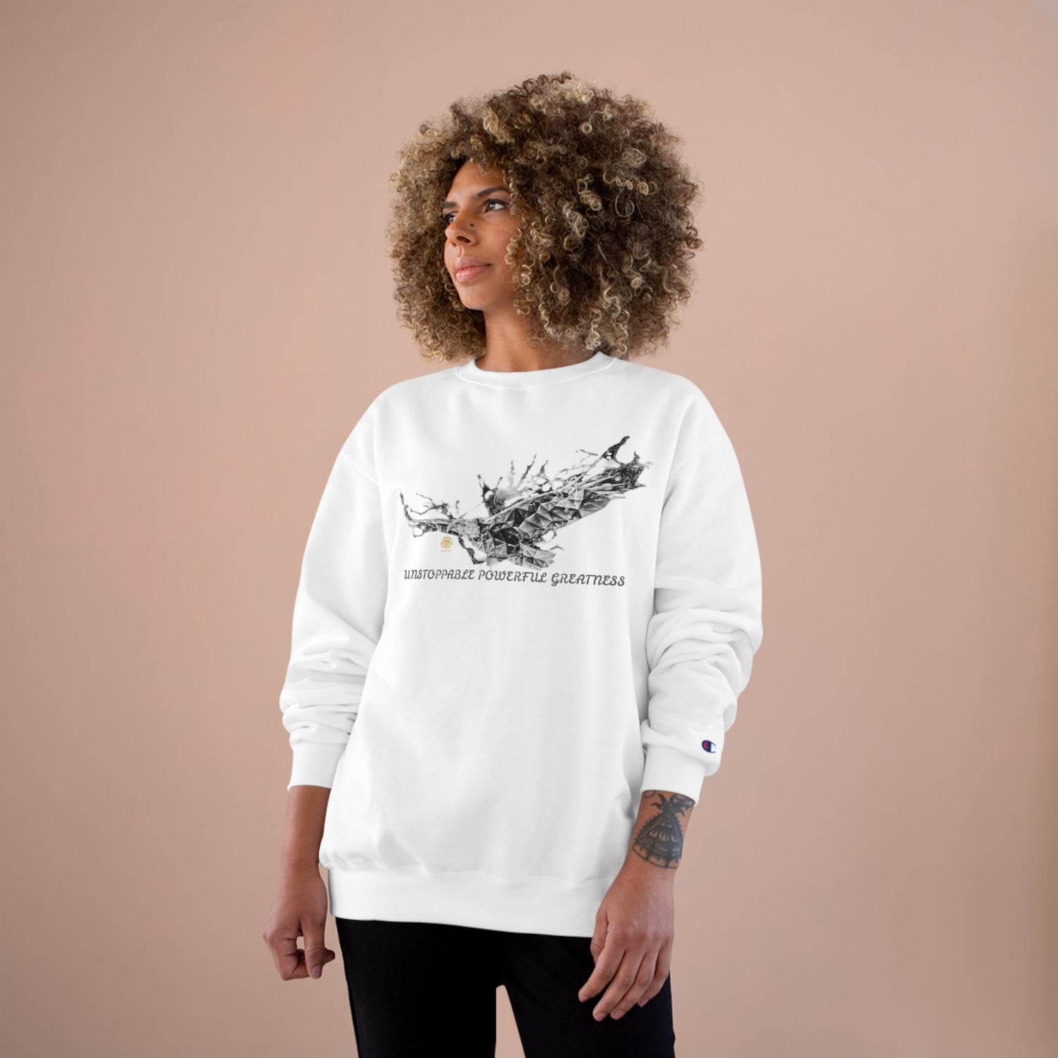 The Isaiah 40:31 &quot;Unstoppable Powerful Greatness&quot;- Unisex Champion Sweatshirt W/ Kngdom Logo