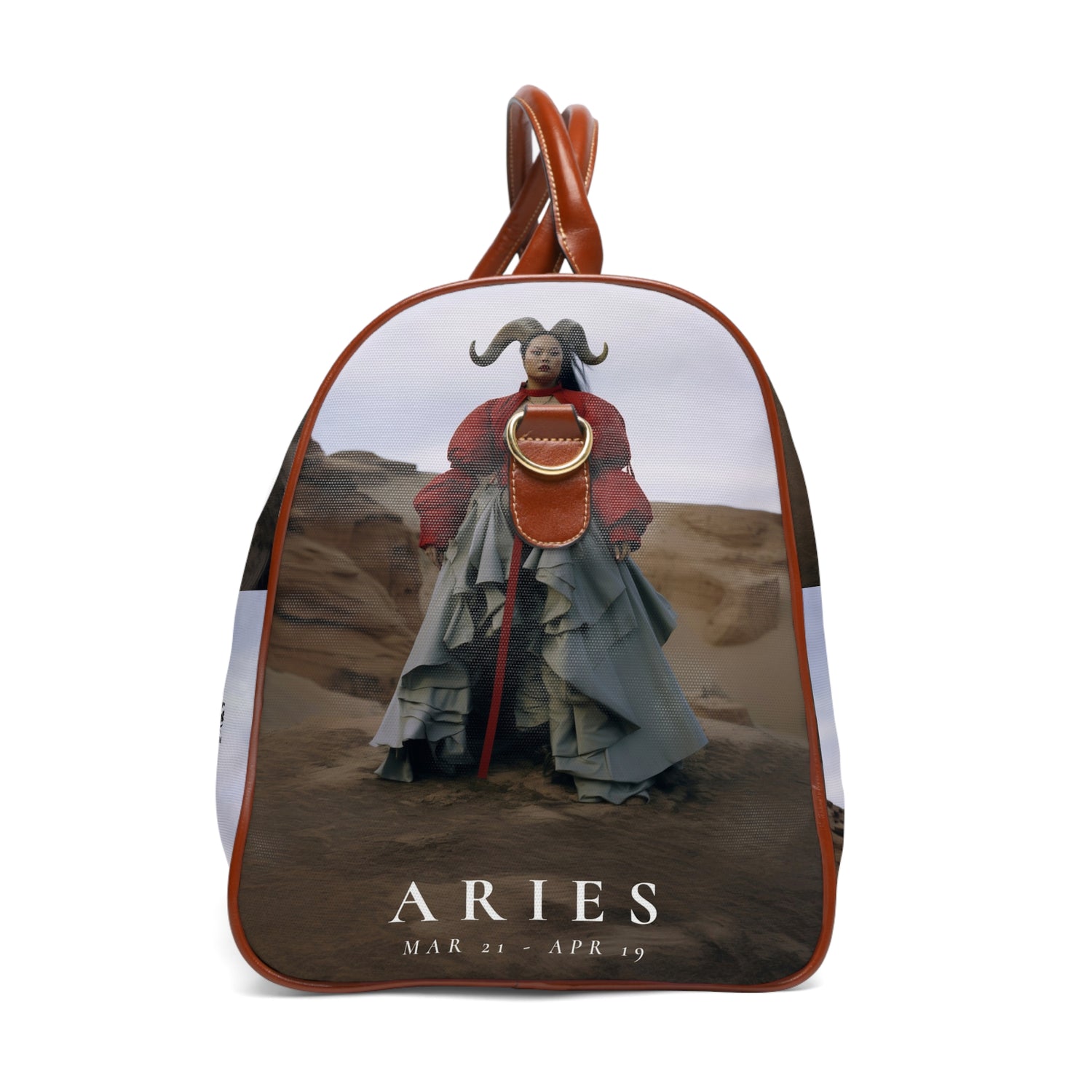 H.E.R &quot;ARIES&quot;- Vegan Leather Self-Expression Waterproof Travel Bag W/ Blk Kngdom Logo