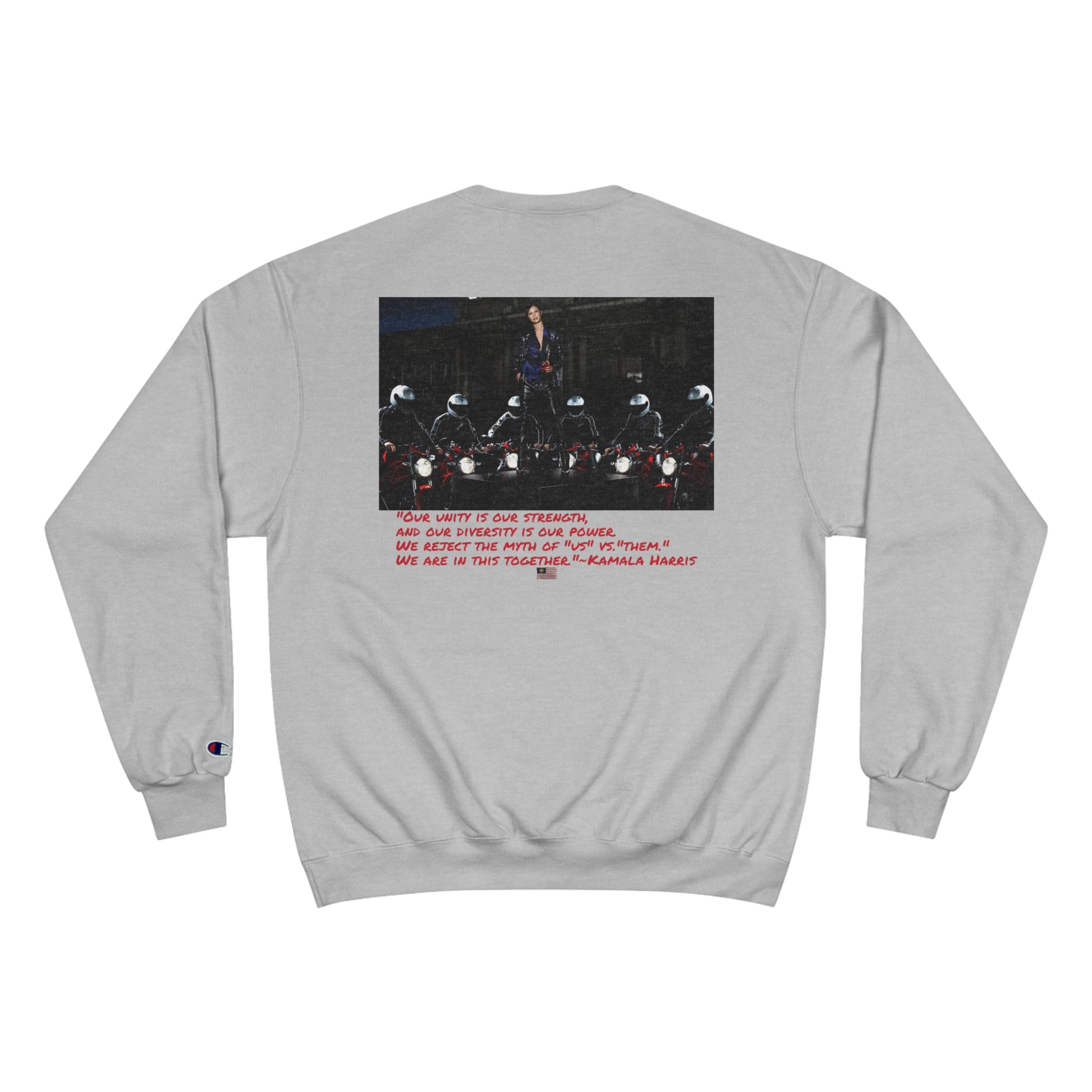 &quot;KAMALA HARRIS FOR THE PEOPLE 2024&quot;(QUOTE)- Unisex Champion Sweatshirt W/ Kngdom Logo