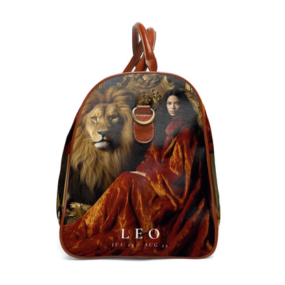 H.E.R &quot;LEO&quot;- Vegan Leather Self-Expression Waterproof Travel Bag W/ Blk Kngdom Logo