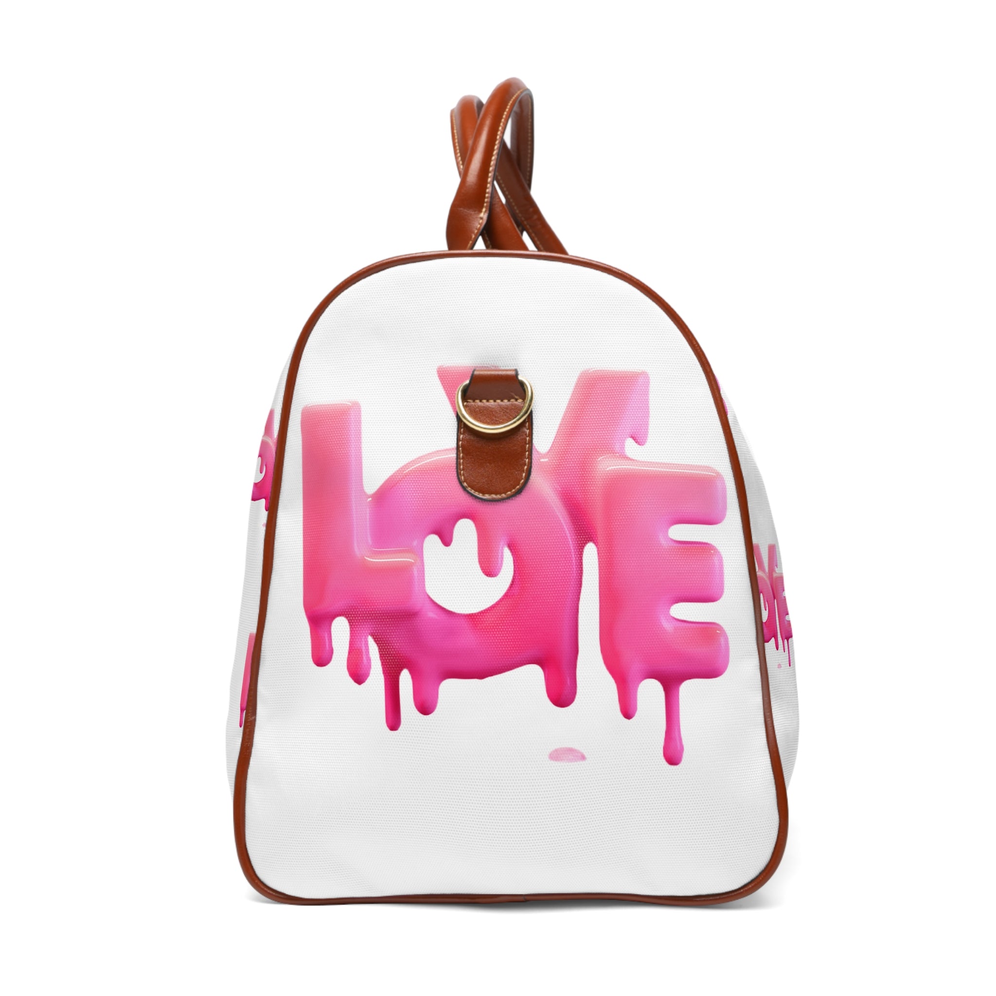 Kngdom &quot;DRIP&quot; (LOVE) - Vegan Leather Self-Expression Waterproof Travel Bag W/ Kngdom Logo