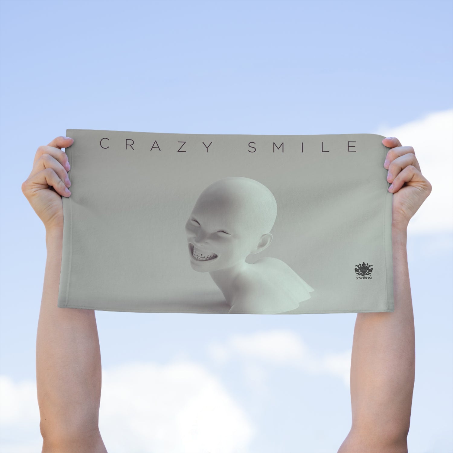 CRAZY SMILE &quot;INSANITY&quot;- Rally Towel W/ Blk Kngdom Logo