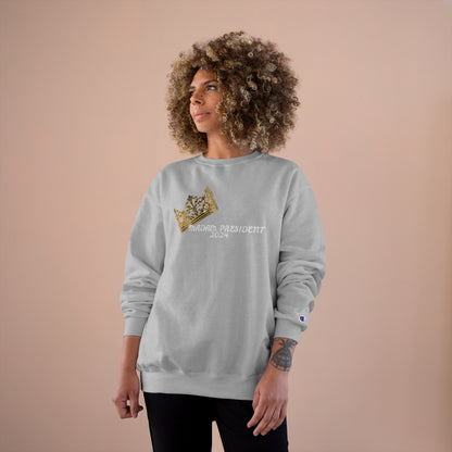 &quot;MADAM PRESIDENT 2024&quot;(QUOTE)- Unisex Champion Sweatshirt W/ Kngdom Logo