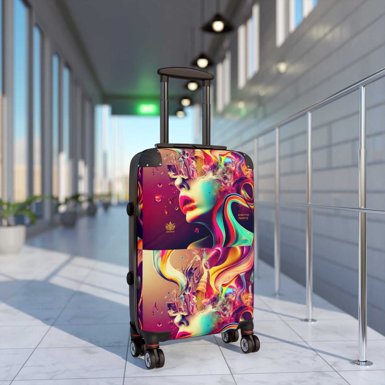 BEAUTIFUL &quot;INSANITY&quot;- Small/Med/Large Suitcases W/ Kngdom Logo