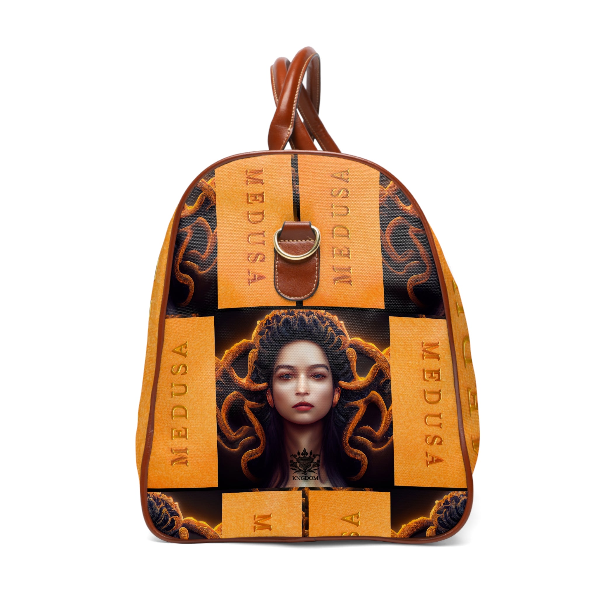 H.E.R &quot;MEDUSA&quot;- Vegan Leather Self-Expression Waterproof Travel Bag W/ Blk Kngdom Logo