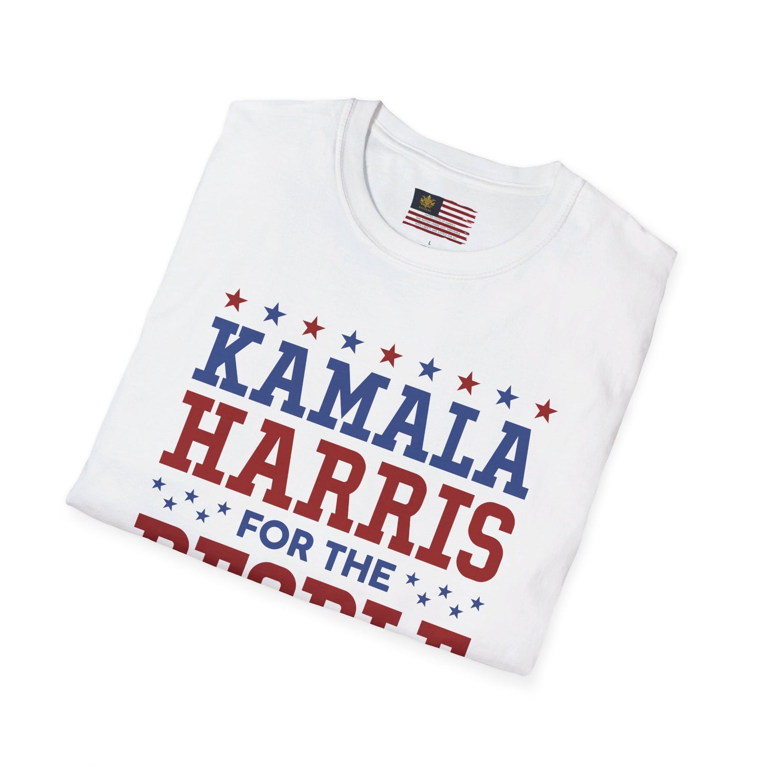 &quot;KAMALA HARRIS FOR THE PEOPLE 2024&quot;(QUOTE)- Unisex Softstyle T-Shirt W/ Kngdom Logo