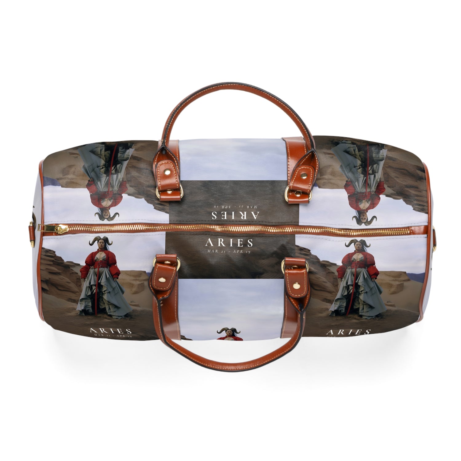 H.E.R &quot;ARIES&quot;- Vegan Leather Self-Expression Waterproof Travel Bag W/ Blk Kngdom Logo