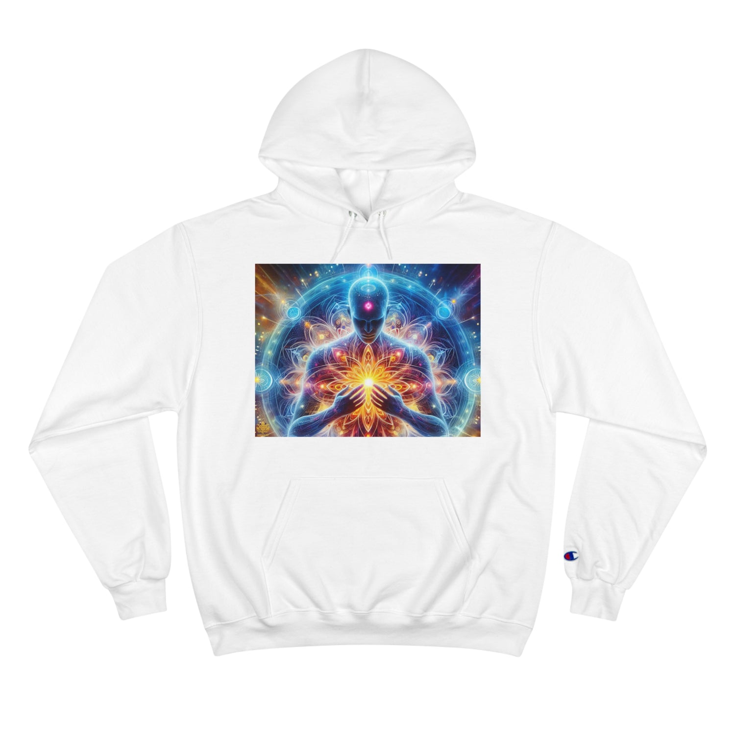 &quot;DIVINE ENERGY&quot;- Unisex Champion Hoodie W/ Kngdom Logo