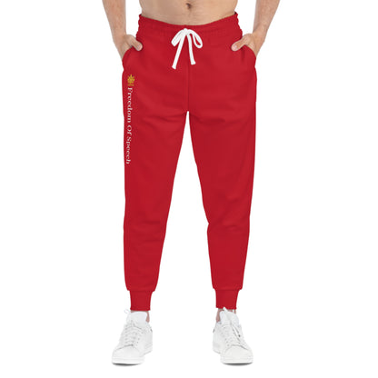 WE ARE AMERICA &quot; Freedom Of Speech&quot; (THE BLOOD OF THE MARTYRS) Unisex Athletic Joggers W/ Kngdom Logo