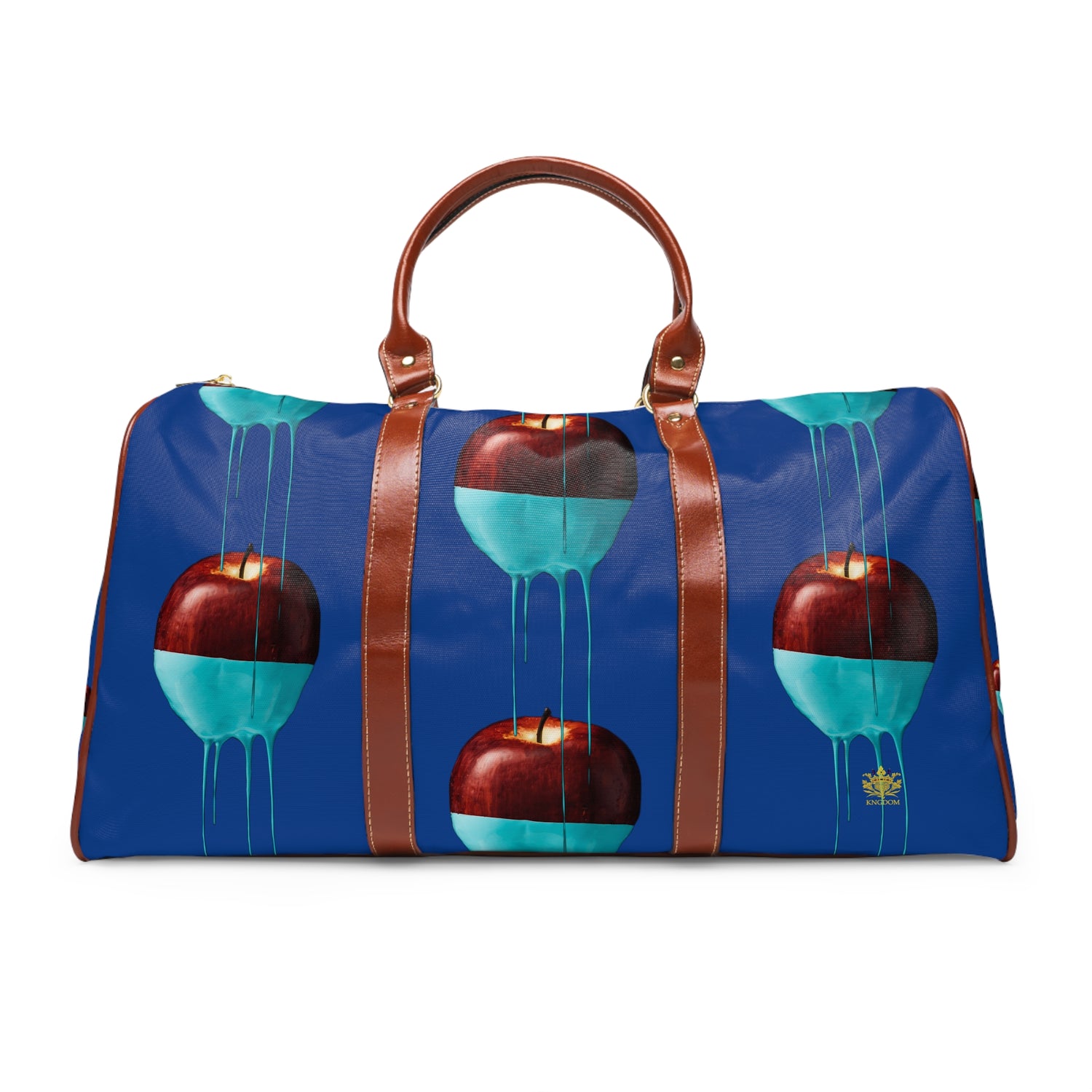 Kngdom (APPLE) &quot;DRIP&quot;- Vegan Leather Self-Expression Waterproof Travel Bag W/ Kngdom Logo