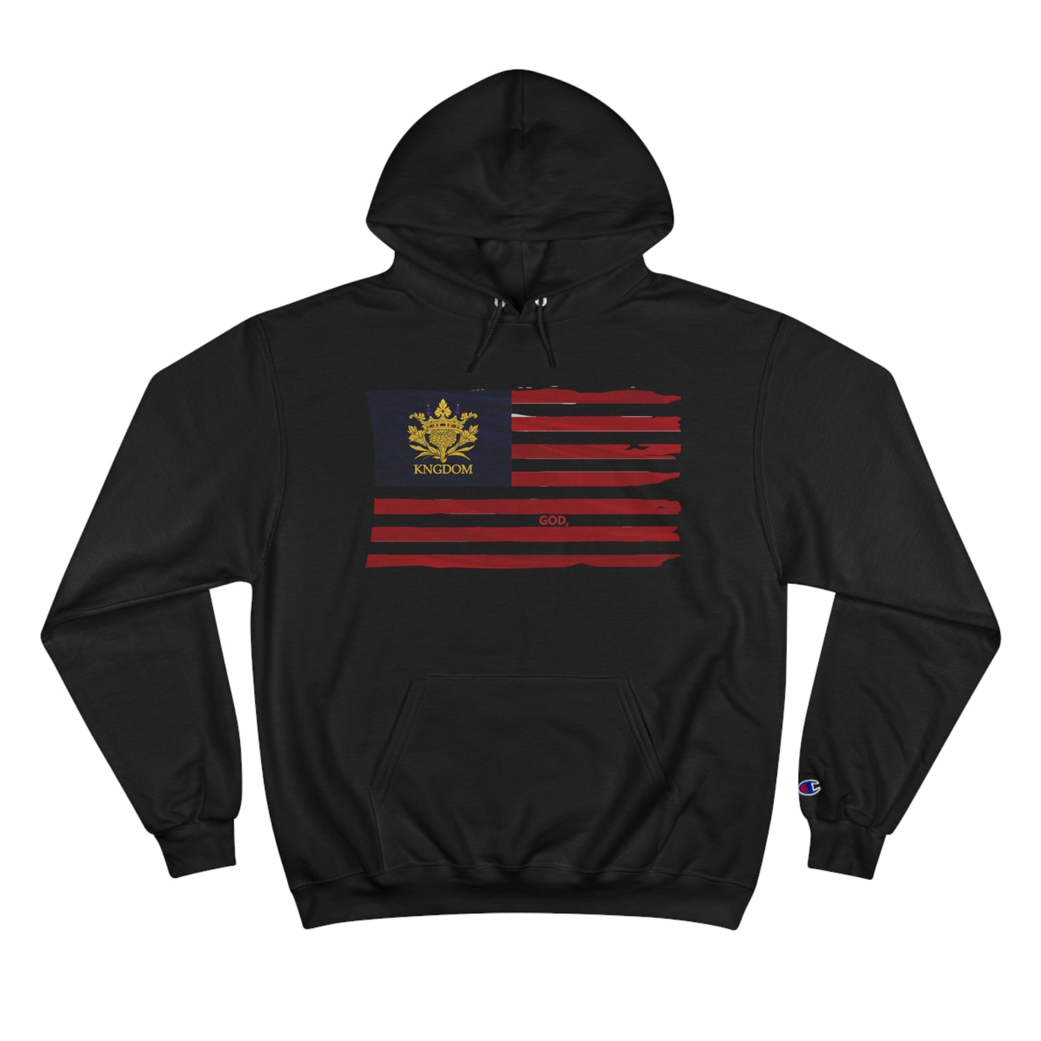 WE ARE AMERICA Patriotic &quot;GOD&quot;- Unisex Champion Hoodie