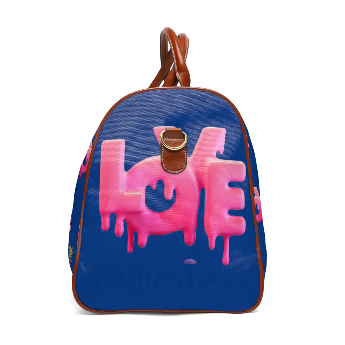 Kngdom &quot;DRIP&quot; (LOVE) - Vegan Leather Self-Expression Waterproof Travel Bag W/ Kngdom Logo