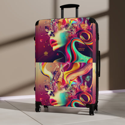 BEAUTIFUL &quot;INSANITY&quot;- Small/Med/Large Suitcases W/ Kngdom Logo