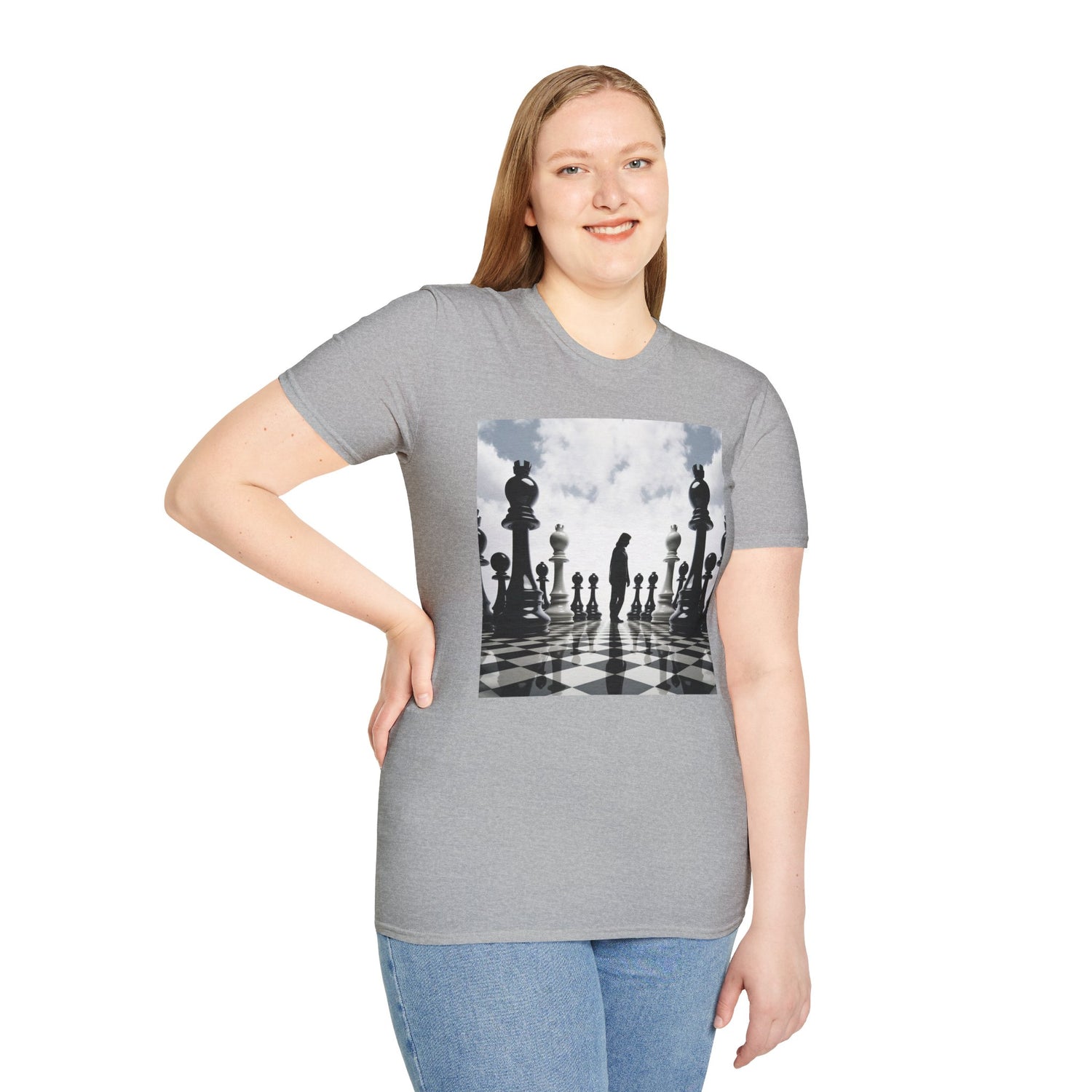 &quot;CHECKMATE&quot;: camiseta suave para mujer con logotipo de Kingdom 