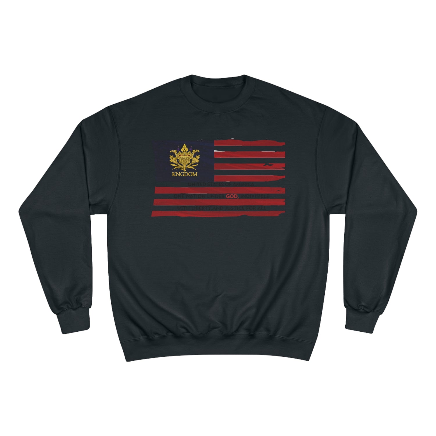 WE ARE AMERICA Patriotic &quot;GOD&quot;- Unisex Champion Sweatshirt