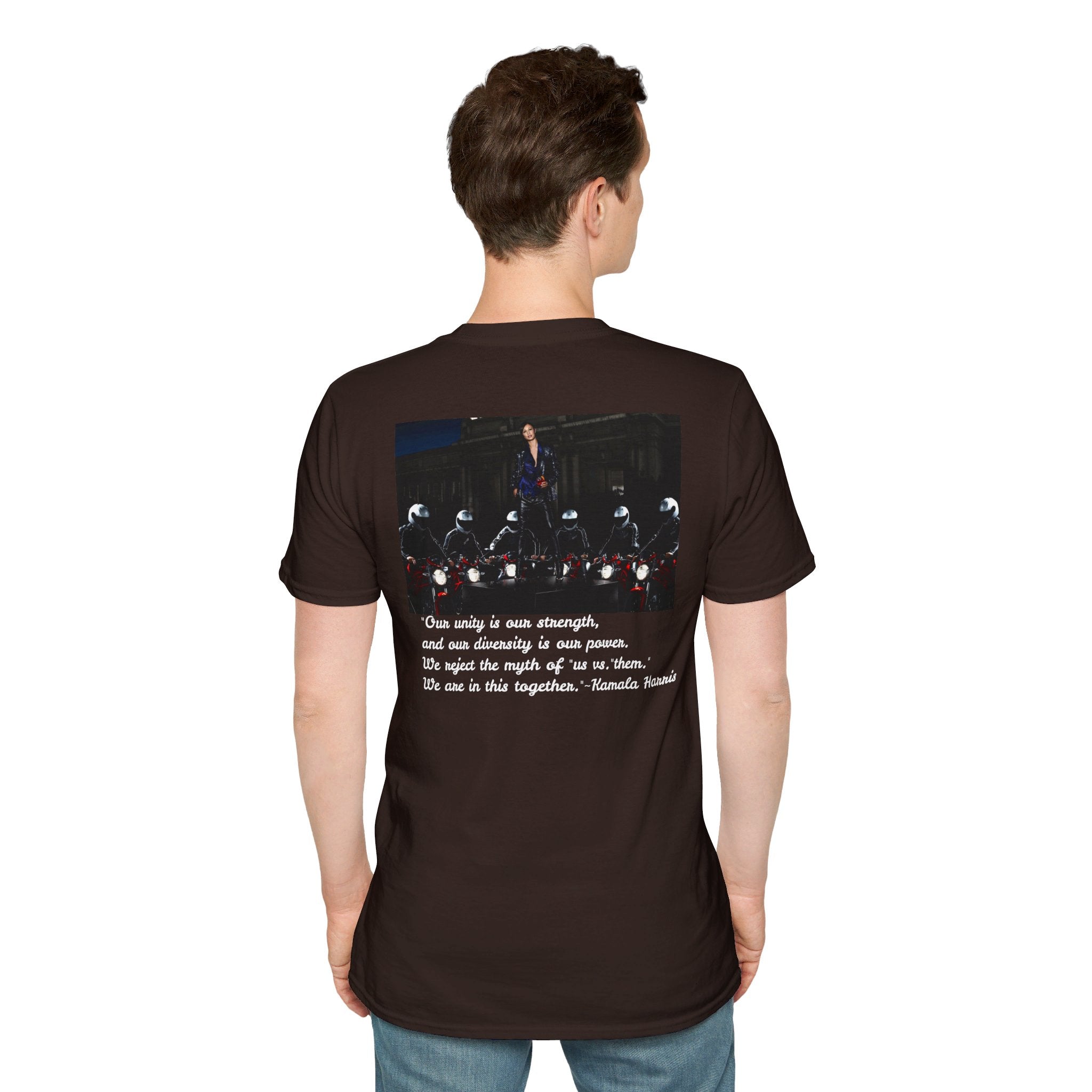 &quot;Extension Of Self Wo-MAN- Together We Win&quot; KAMALA/WALZ 2024(Quote)- Unisex Softstyle T-Shirt W/ Kngdom Logo