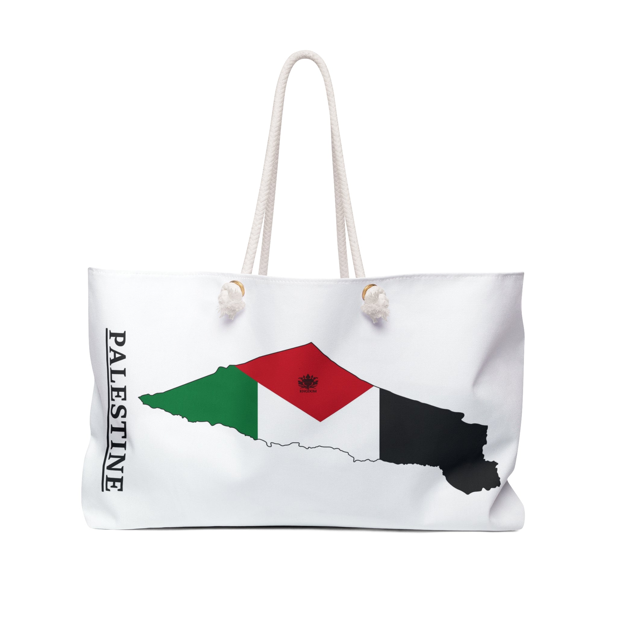 Keffiyeh World &quot;HOLY LAND&quot;- Weekender Bag W/ Blk Kngdom Logo