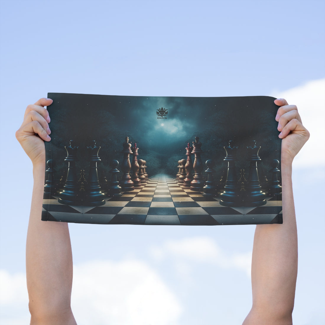 &quot;CHECKMATE&quot;- Rally Towel W/ Blk Kngdom Logo