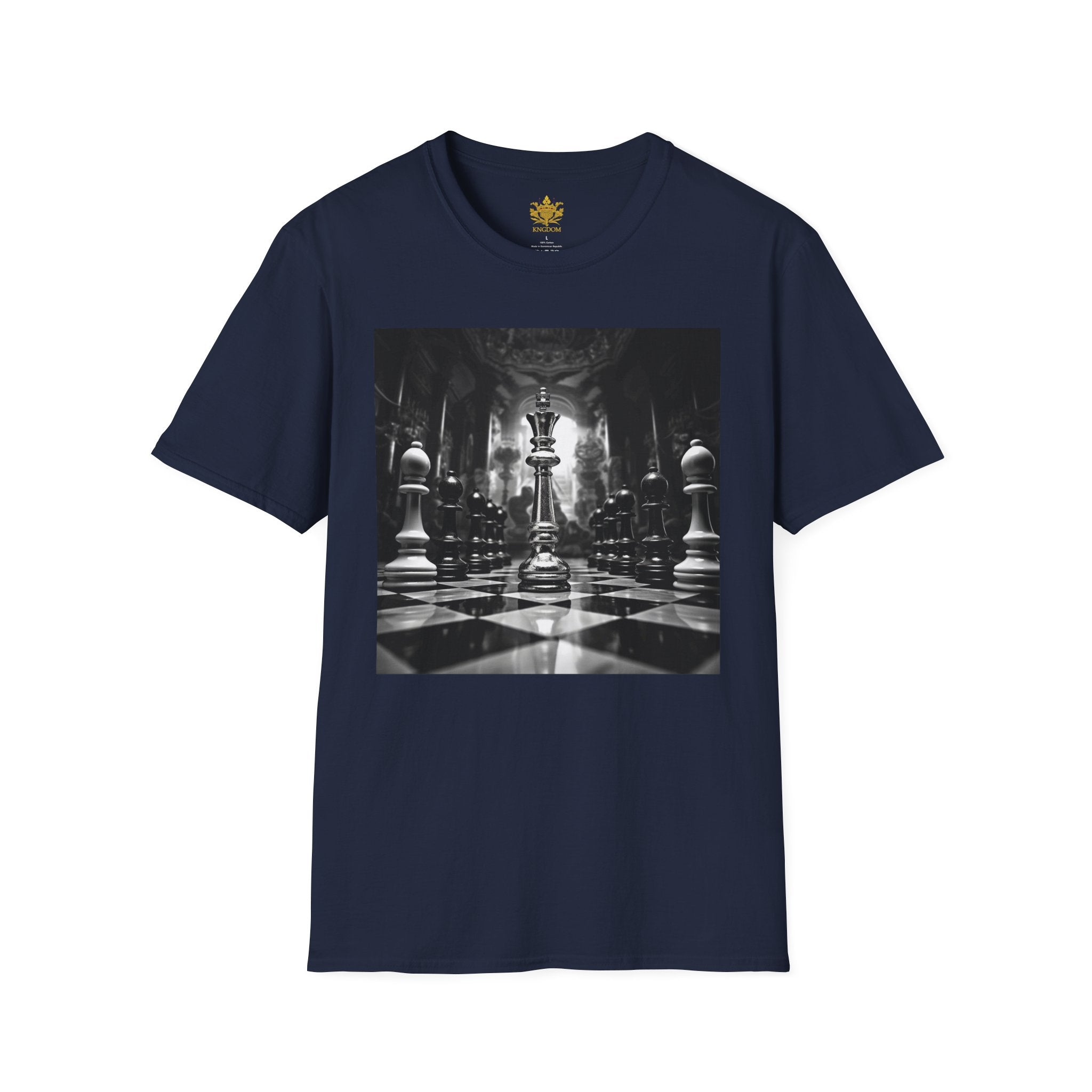 &quot;CHECKMATE&quot;: camiseta de estilo suave para hombre con logotipo de Kingdom 