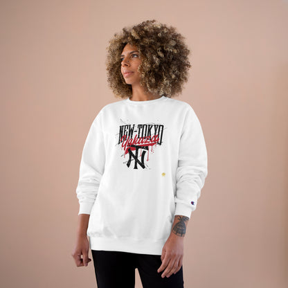 Kngdom &quot;DRIP&quot; (NEW TOYKO-YAKWZA-NEW YORK) - Unisex Champion Sweatshirt W/ Kngdom Logo