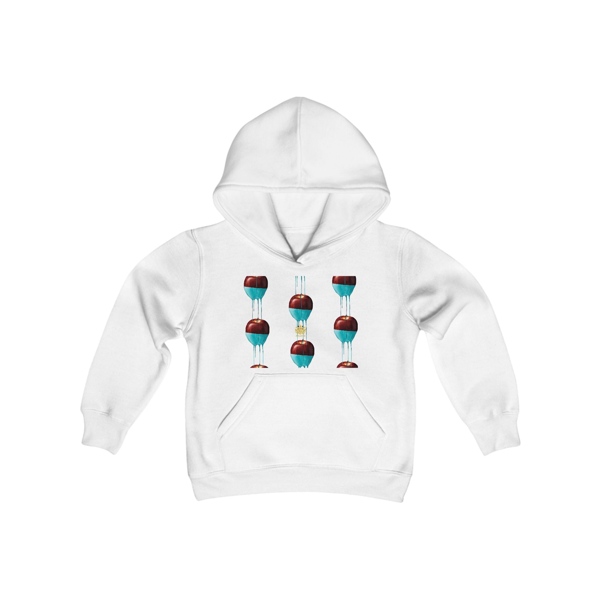 Kngdom APPLE &quot;DRIP&quot;- Youth Heavy Blend Hooded Sweatshirt W/ Kngdom Logo