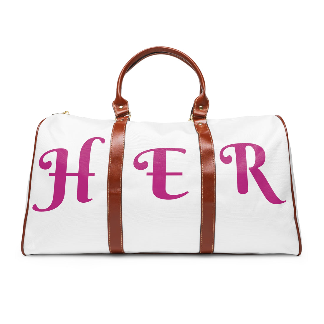 &quot;H.E.R&quot; (Heroism/Eagerness/Relevant) - Vegan Leather Self-Expression Waterproof Travel Bag W/ Kngdom Logo