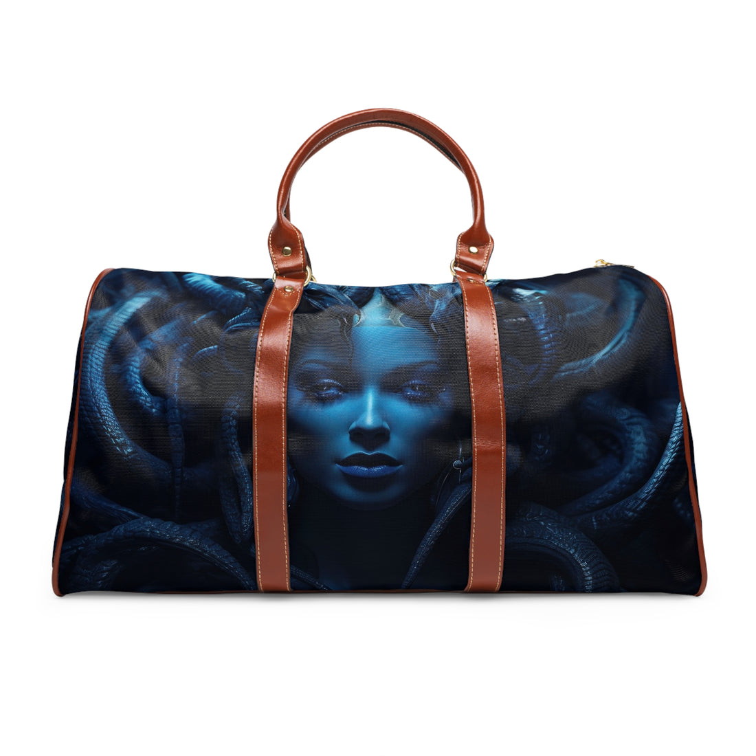 H.E.R &quot;THE GODDESS MEDUSA&quot;- Vegan Leather Self-Expression Waterproof Travel Bag W/ Blk Kngdom Logo