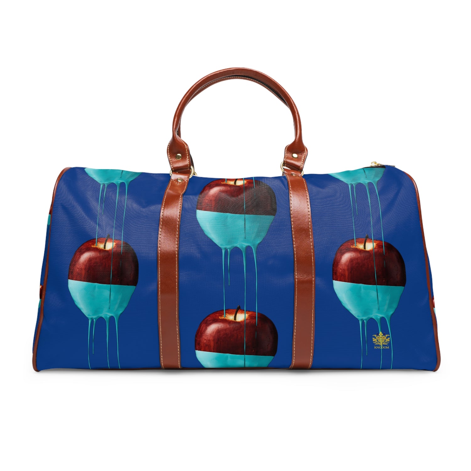 Kngdom (APPLE) &quot;DRIP&quot;- Vegan Leather Self-Expression Waterproof Travel Bag W/ Kngdom Logo