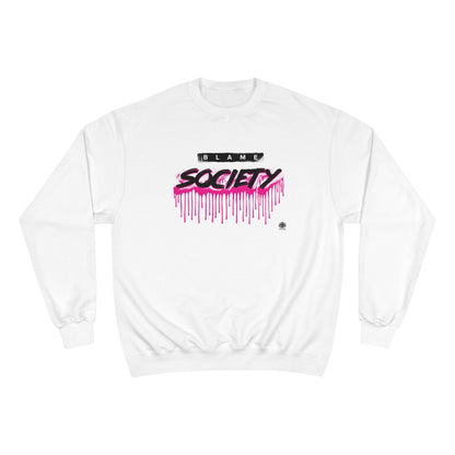 Kngdom &quot;DRIP&quot; (Blame Society) - Unisex Champion Sweatshirt W/ Blk Kngdom Logo