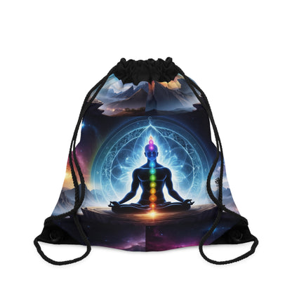 &quot;PERFECT ALIGNMENT&quot;- Drawstring Bag W/ Blk Kngdom Logo