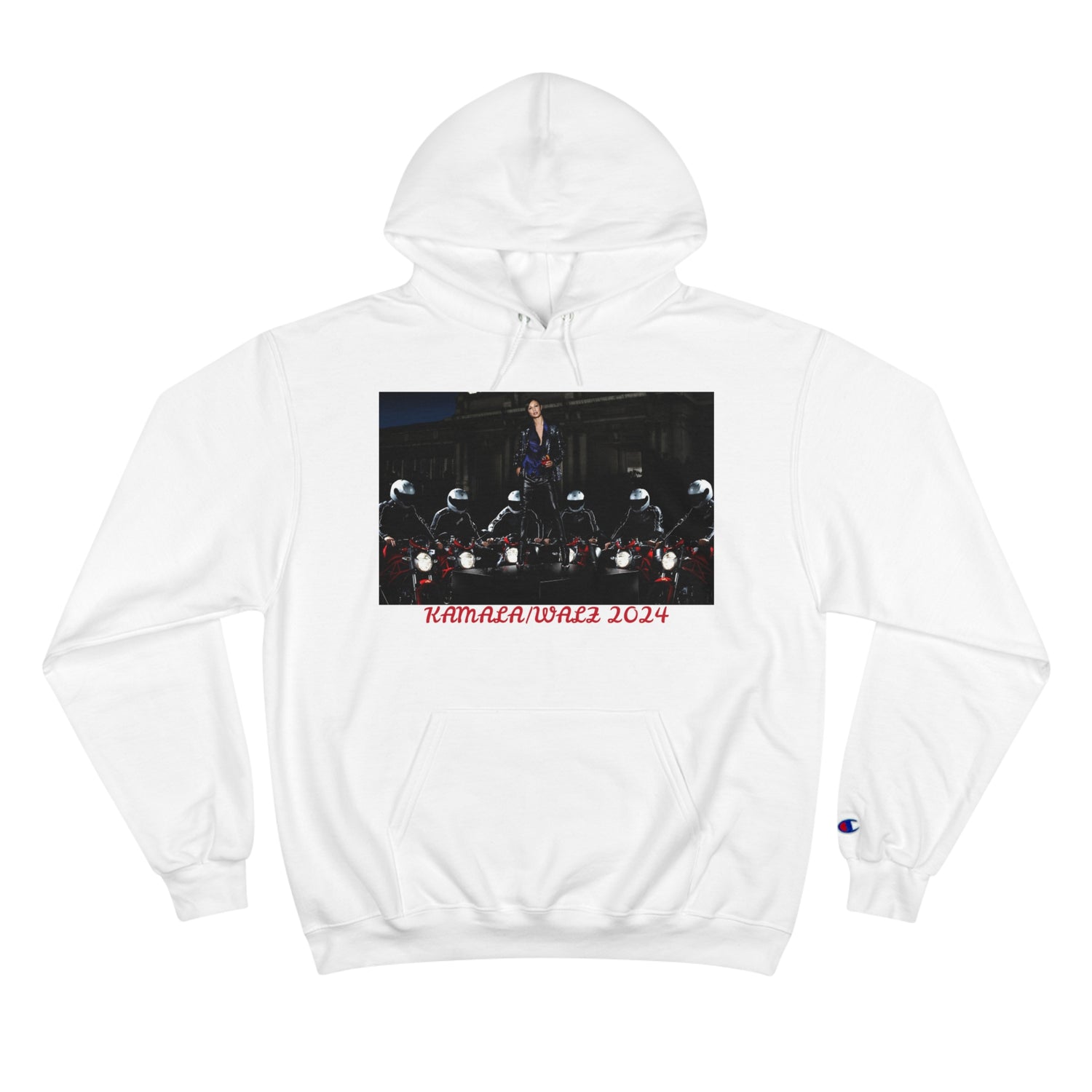 KAMALA/WALZ (QUOTE)- Unisex Champion Hoodie W/ Kngdom Logo