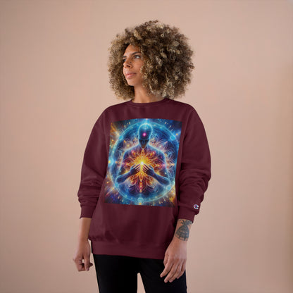 &quot;DIVINE ENERGY&quot;- Unisex Champion Sweatshirt W/ Kngdom Logo