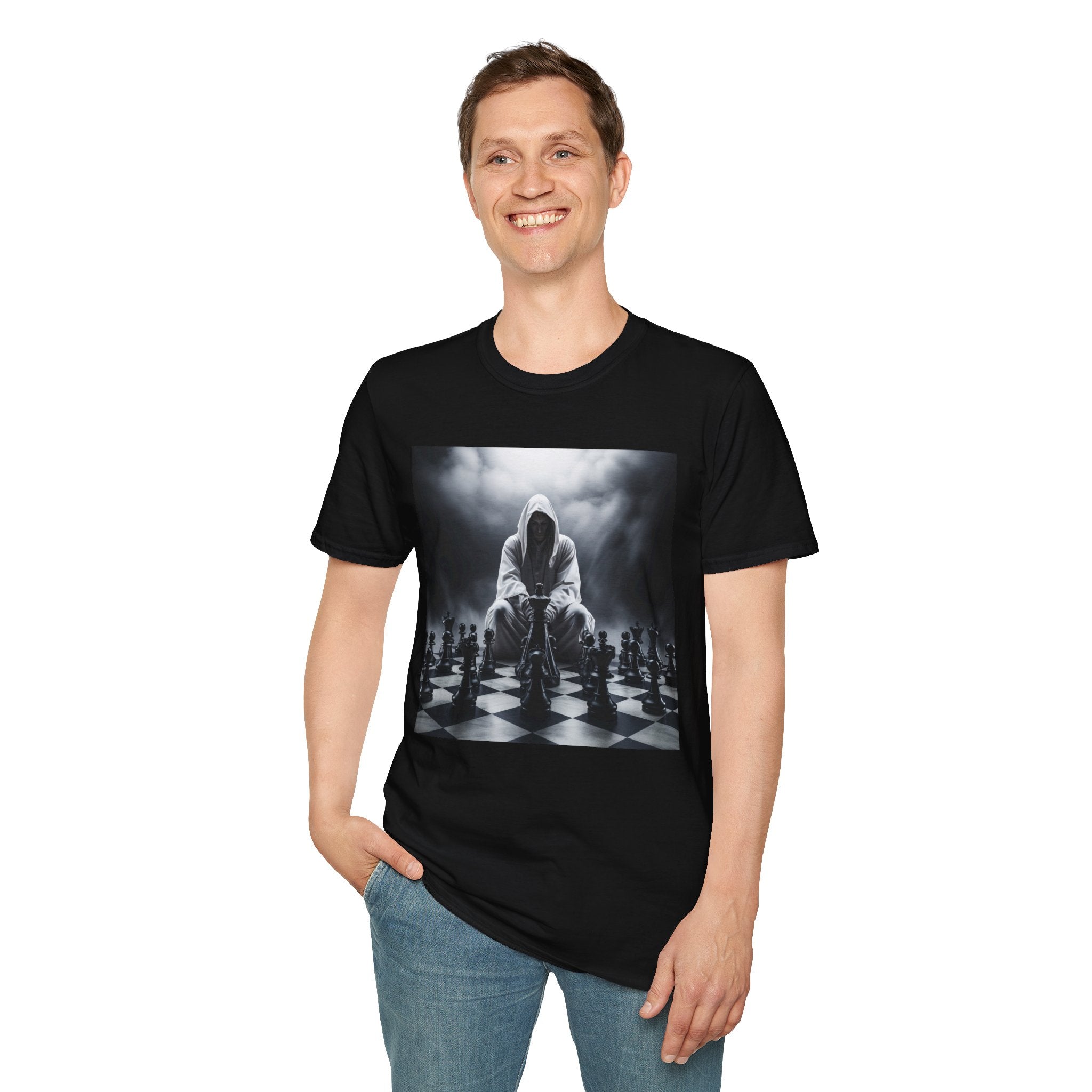 &quot;CHECKMATE&quot;: camiseta de estilo suave para hombre con logotipo de Kingdom 