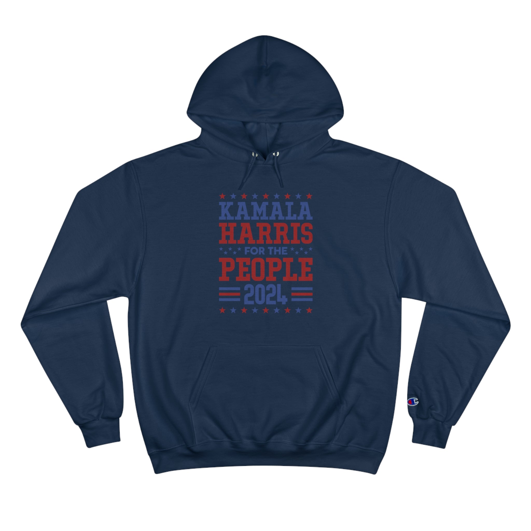 &quot;KAMALA HARRIS FOR THE PEOPLE 2024&quot;(QUOTE)- Unisex Champion Hoodie W/ Kngdom Logo