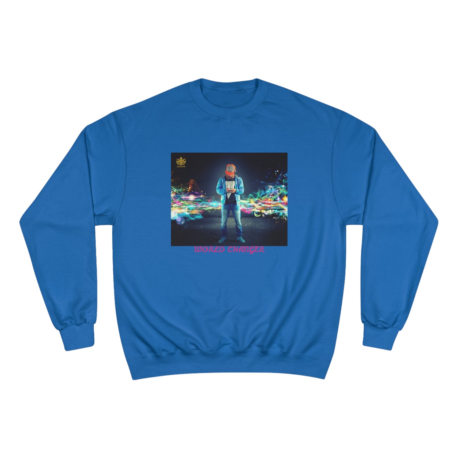 Man Of Color (WORLD CHANGER)- Unisex Champion Sweatshirt W/ Kngdom Logo