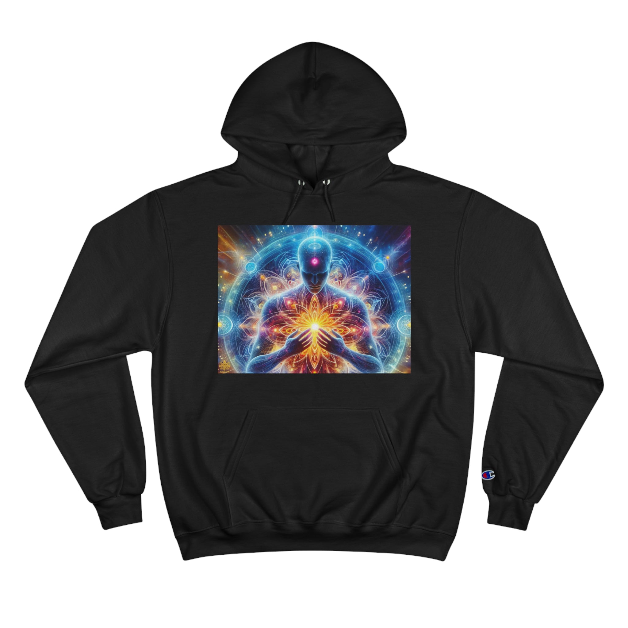 &quot;DIVINE ENERGY&quot;- Unisex Champion Hoodie W/ Kngdom Logo