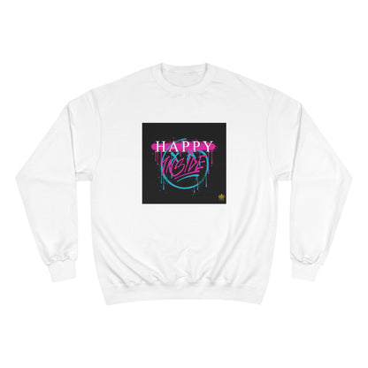 Kngdom &quot;DRIP&quot; (HAPPY INSIDE) -Unisex Champion Sweatshirt W/ Kngdom Logo