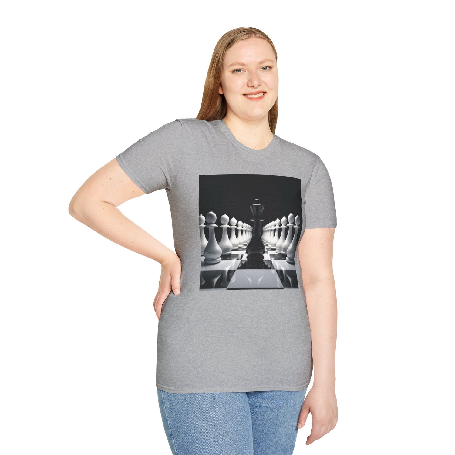 &quot;CHECKMATE&quot;: camiseta suave para mujer con logotipo de Kingdom 