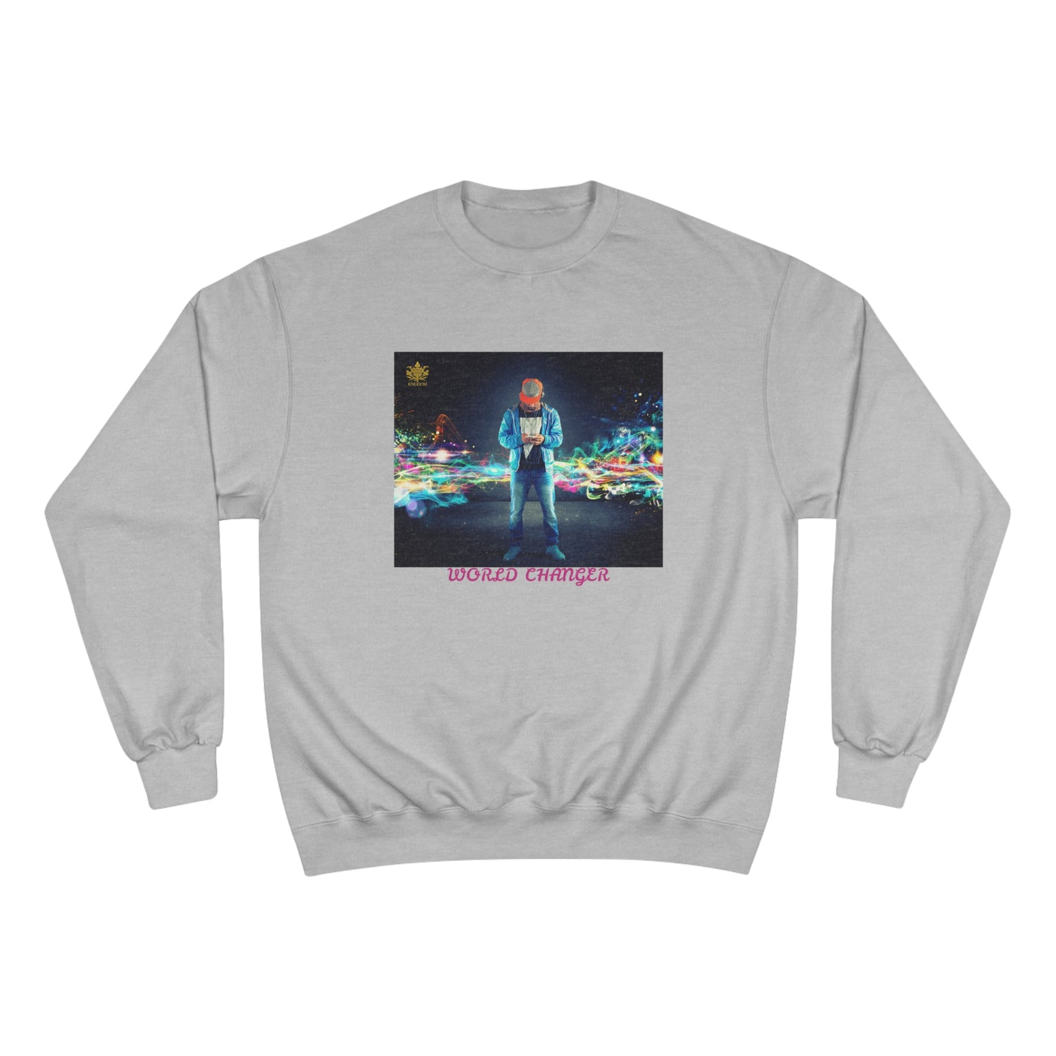 Man Of Color (WORLD CHANGER)- Unisex Champion Sweatshirt W/ Kngdom Logo