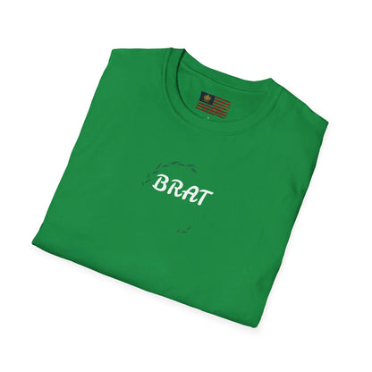 &quot;BRAT&quot;(QUOTE)- Unisex Softstyle T-Shirt W/ Kngdom Logo