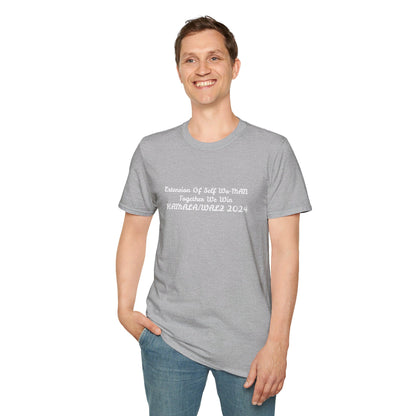 &quot;Extension Of Self Wo-MAN- Together We Win&quot; KAMALA/WALZ 2024(Quote)- Unisex Softstyle T-Shirt W/ Kngdom Logo