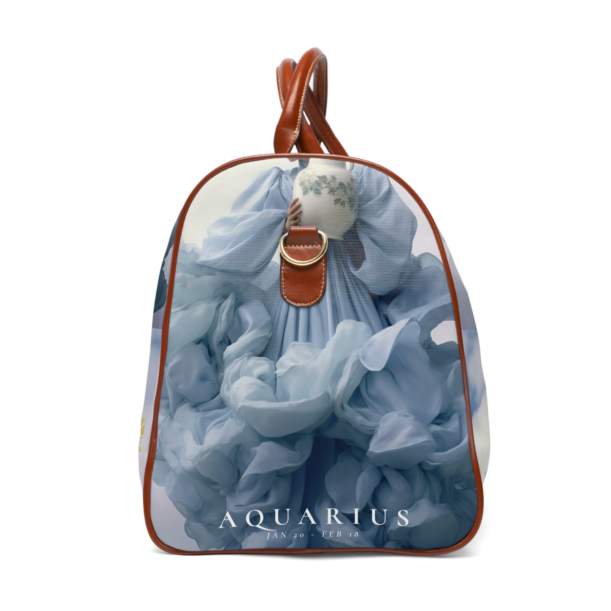 H.E.R &quot;AQUARIUS&quot;- Vegan Leather Self-Expression Waterproof Travel Bag W/ Kngdom Logo