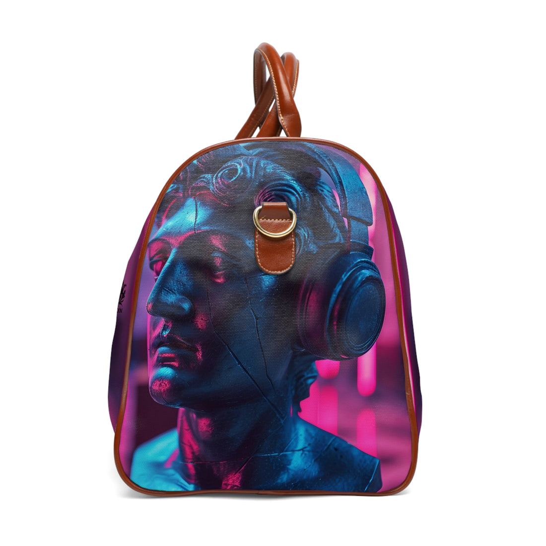 GOD OF MUSIC Kngdom &quot;DRIP&quot;- Vegan Leather Self-Expression Waterproof Travel Bag W/ Blk Kngdom Logo