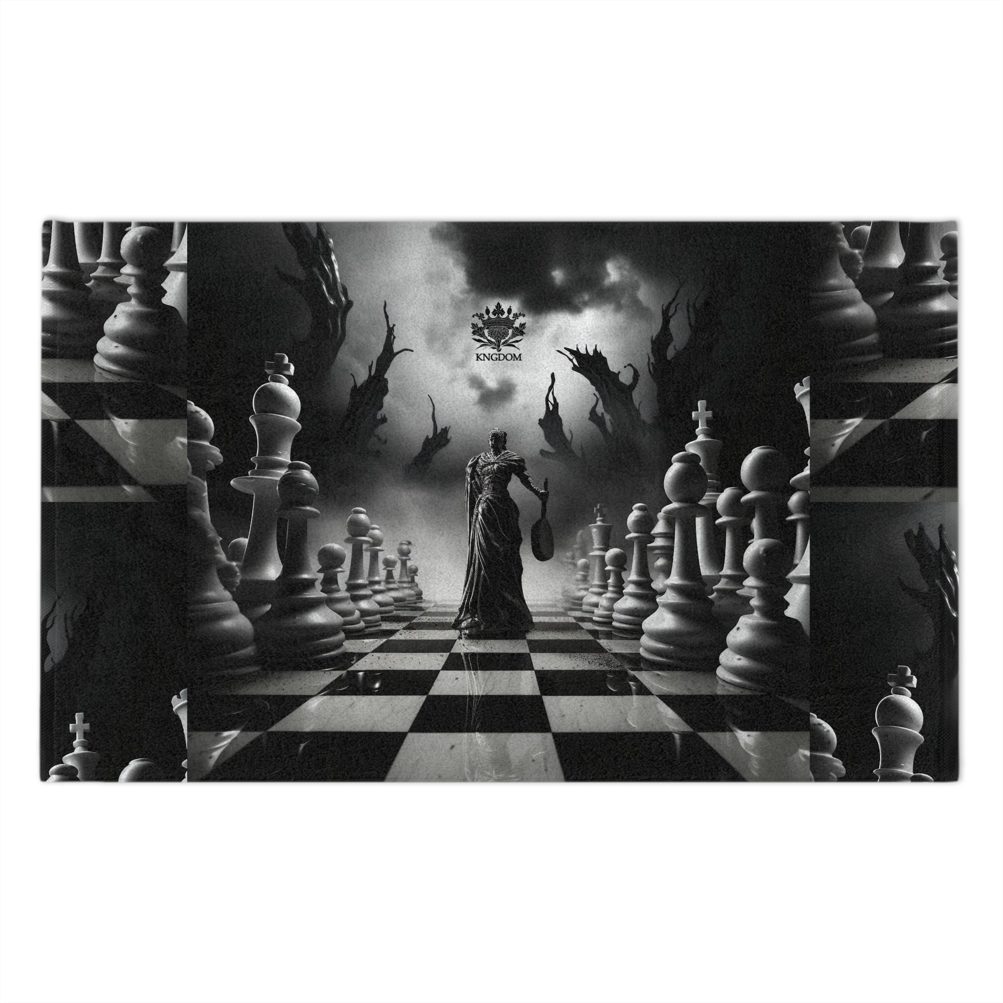 &quot;CHECKMATE&quot;- Rally Towel W/ Blk Kngdom Logo