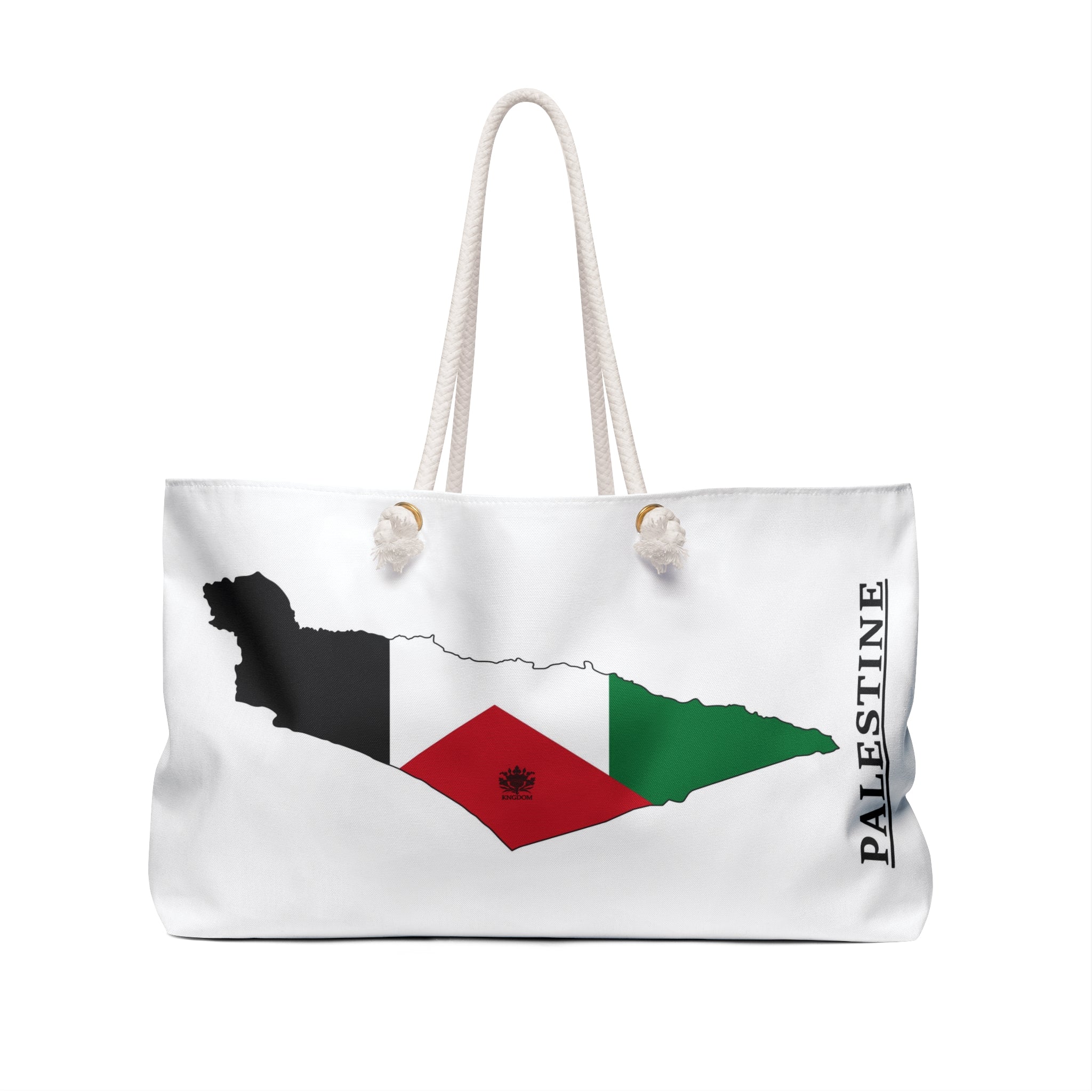 Keffiyeh World &quot;HOLY LAND&quot;- Weekender Bag W/ Blk Kngdom Logo