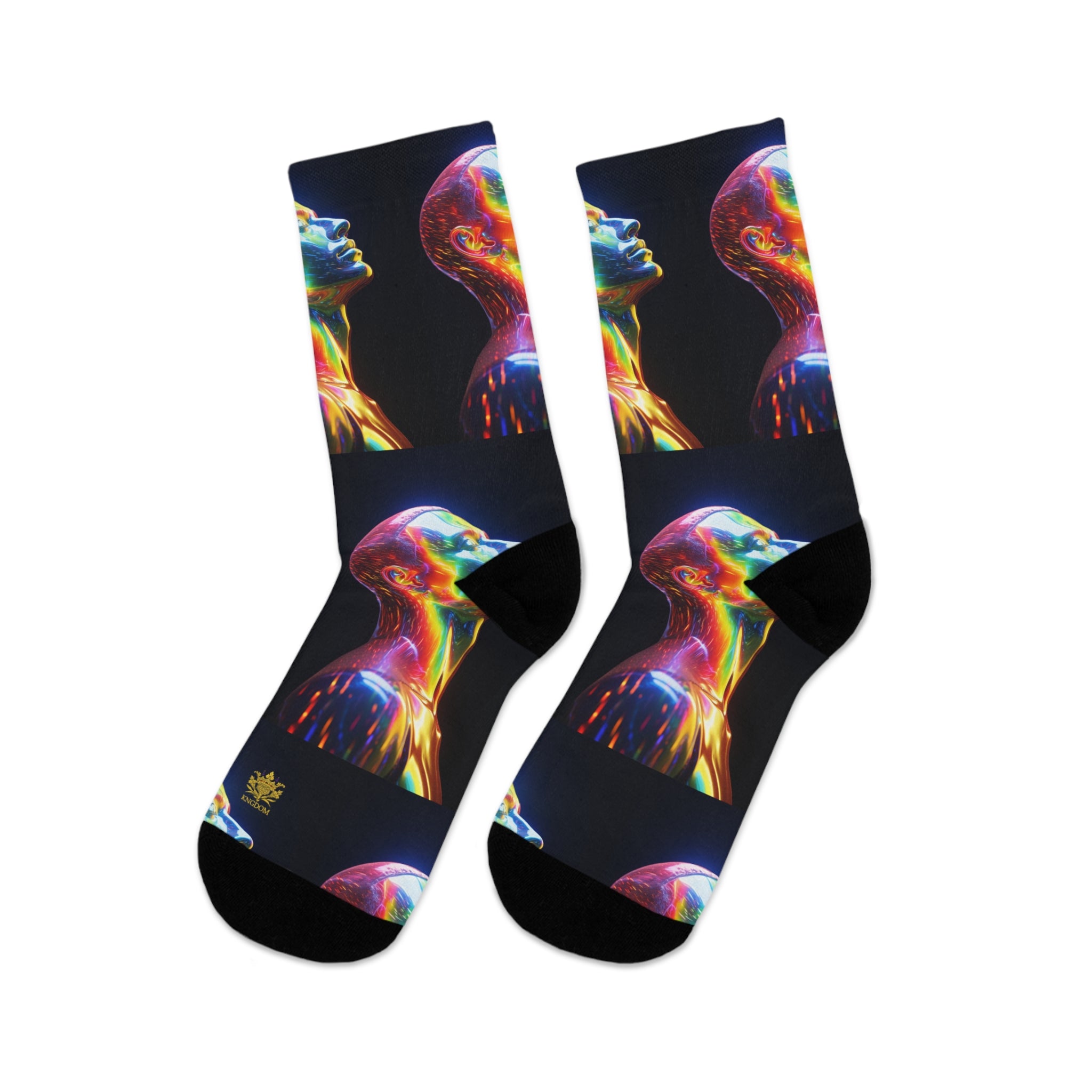 &quot;MINDFULNESS&quot;- Unisex Recycled Poly Meditation Socks W/ Kngdom Logo