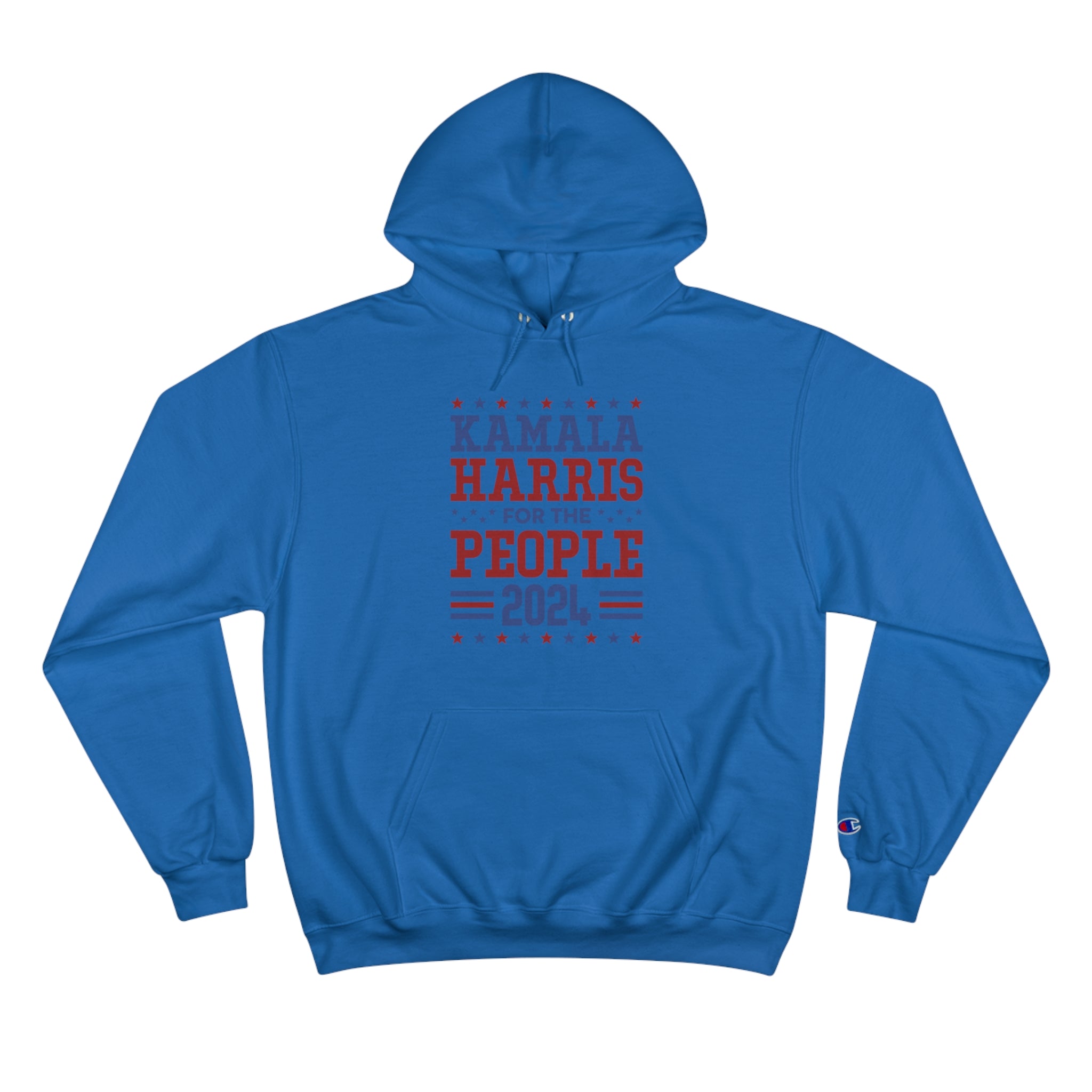 &quot;KAMALA HARRIS FOR THE PEOPLE 2024&quot;(QUOTE)- Unisex Champion Hoodie W/ Kngdom Logo