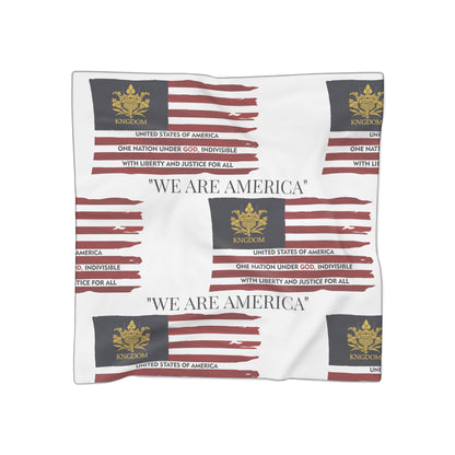 &quot;WE ARE AMERICA&quot;- Poly/Chiffon Scarf