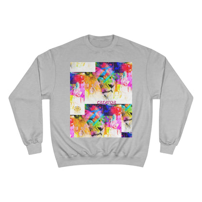 &quot;CREATOR&quot; Lion- Unisex Champion Sweatshirt W/ Kngdom Logo